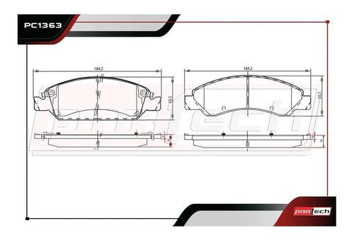Balatas Yukon 2008-2009 6.0 Delantero Gas Ceramicas 6.2