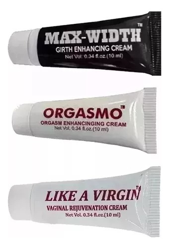 3 Lubricantes Max Width & Orgasmo & Like A Virgin 10ml