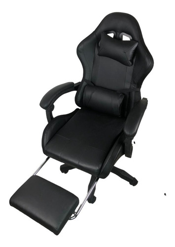 Imagen 5 de 9 de Silla Gamer Reclinable Giratoria Ergonómica Rgb Descansapies