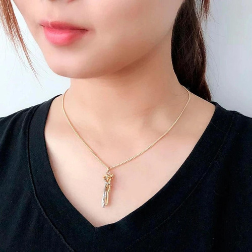 Collar Con Colgante, Collar Moderno Con Forma De Abrazo, Col