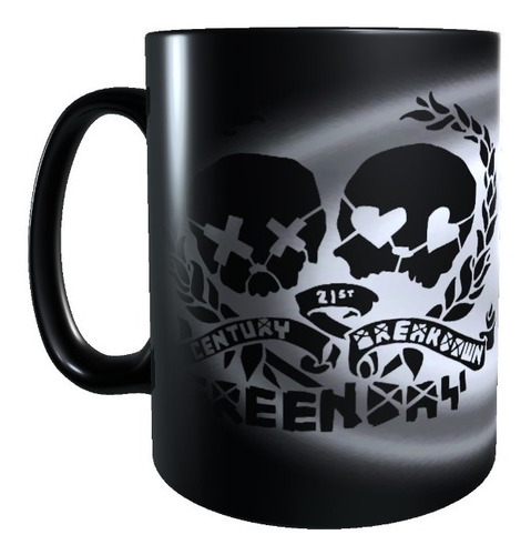 Taza Mágica Green Day 21st Century, Tazon Cambia Color, Rock