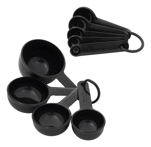 Juego De Tazas Y Cucharas Medidoras Universales, 9 Piezas, C