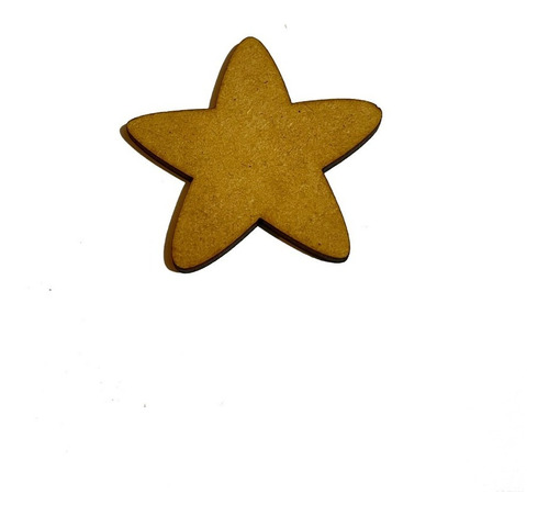 50 Figuras Estrella 5cm X 5cm - Mdf 3mm