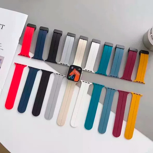 Pulsera magnética para Galaxy Watch 4, 5, 8, Apple Ultra Iwo, color azul espacial, 42 mm/44 m/45 m/49 mm
