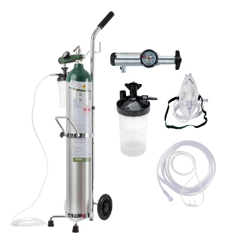 Tanque De Oxigeno 682lts Kit Completo Portatil Vacio