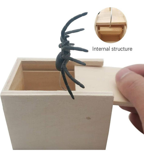 S Genérico 2 Piezas Caja Con Araña Broma Caja Araña Broma