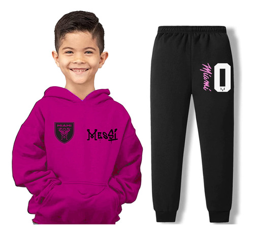 Conjunto Buzo Y Pantalón De Inter Miami / Para Niños / Messi