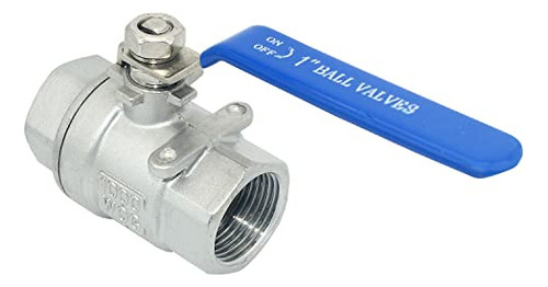 Válvula De Bola De Acero Inoxidable Ss 316 De 1puLG Npt,