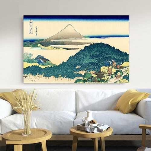 Cuadro Decorativo Moderno 60x90 Hokusai Coast Of Seven L.