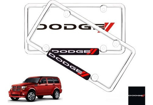 Par Porta Placas Dodge Nitro Rt 3.7 2008 Original