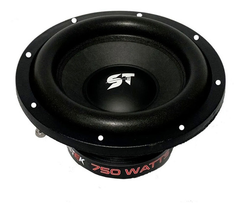 Subwoofer 12 Scandaltek St-sw121 250 Watts Rms Doble Bobina Color Negro