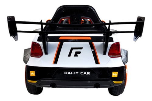 Montable Electrico Para Niños Carro Rally Con Control Color Naranja