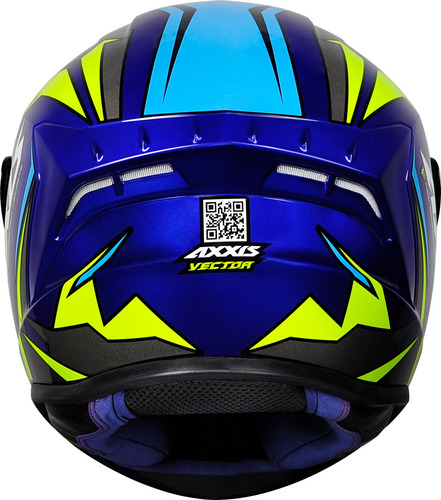 Imagem 3 de 10 de Capacete Axxis Draken Vector + Viseira Fume Lançamento