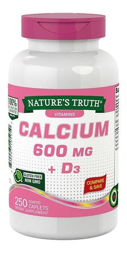 Calcio 600 Mg + Vitamina D3 - 250 Comprimidos