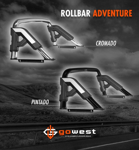 Imagen 6 de 10 de Roll Bar Antivuelco Adventure Inox Ford Ranger 13-2022+