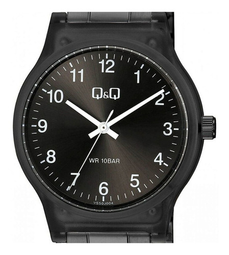 Reloj Unisex Q&q Vs50j004y 100% Original Color de la malla Negro