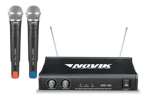 Microfonos Inalambricos Unk450 Vocal Doble Uhf Sistema