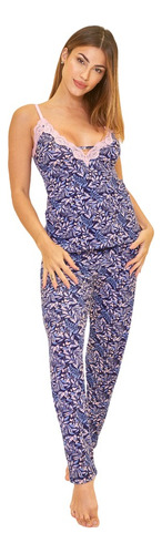 Pijama Mujer Dama So Pink 11625 Pantalon Musculosa