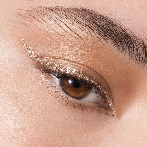 Cristal Delineador Gel Glitter Color Cobre