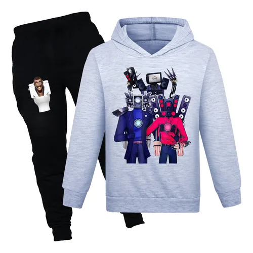 Conjunto De Sudadera Cosplay De Baño Skibidi Toilet Navidad