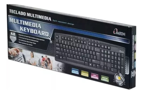 Teclado Inalambrico Omega Kb-1300w,antiderrames