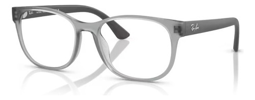 Montura redonda unisex Ray Ban RB7253l 8420, color gris translúcido, mate