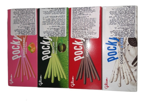 Paquete De Pockys 4 Pz De 40 Gr C/u