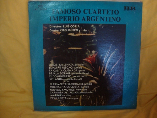 Vinilo Famoso Cuarteto Imperio Argentino Kito Junco Trio C2