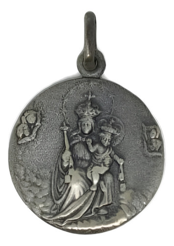 Medalla Virgen Del Carmen De Plata 22mm