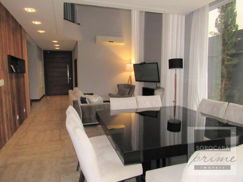 Imagem 15 de 30 de Maravilhoso Sobrado Com 3 Dormitórios À Venda, 380 M² Por R$ 1.850.000 - Condomínio Ibiti Royal Park - Sorocaba/sp - So0149