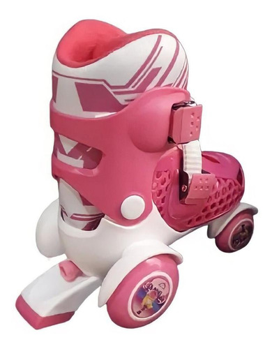 Imagem 6 de 7 de Patins 4 Rodas Ajustável Nº 25 Ao 28 + Kit De Proteção Rosa