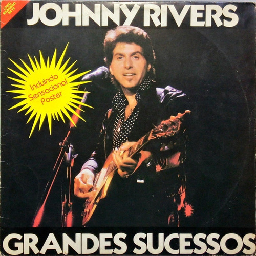 Johnny Rivers Lp Grandes Sucessos 1986 + Poster 2695