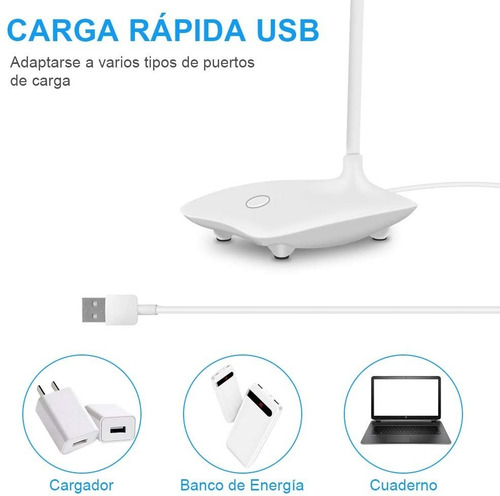 Imagen 7 de 8 de Lámpara De Escritorio Led Con Protección Ocular Ajustable