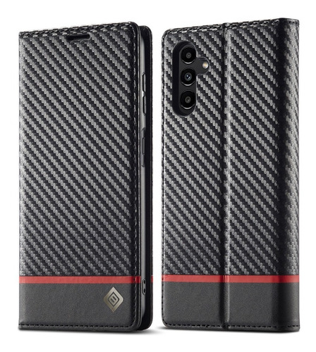 Samsung Galaxy A54 5g  Funda Cartera Tarjetero Fibra Carbono