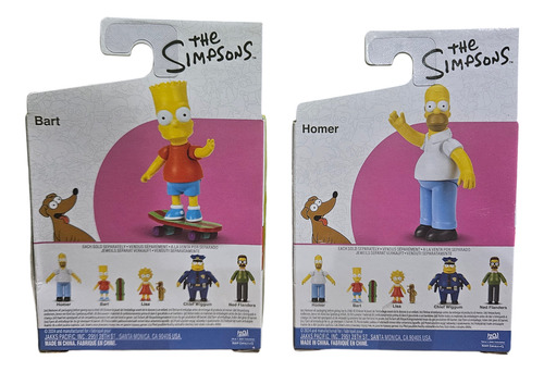 Set De Figuras The Simpsons Bart Y Homero Simpsons 2 Piezas