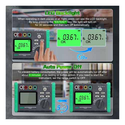 Probador Digital De Resistencia A Tierra Dy-4100a/b,voltaje