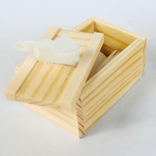 Cubierta De Caja De Pañuelos En Miniatura Para Casa De