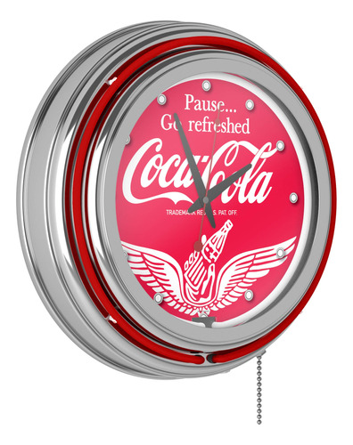 Wings Coca Cola Neon Reloj - Dos Anillos Neon