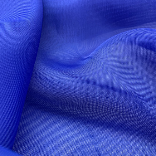 Tela Voile 1 Metro X 3,0 Ancho Ideal Cortinas Decoracion Azul Francia Liso