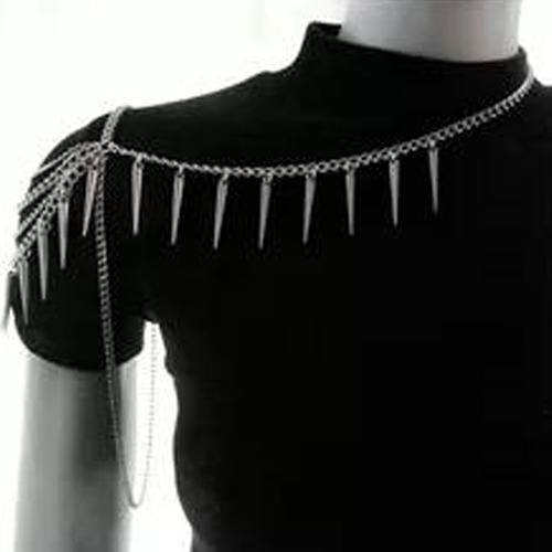 Choker Con Cadenas Accesorios Punk Para Hombre Arnes Gótico