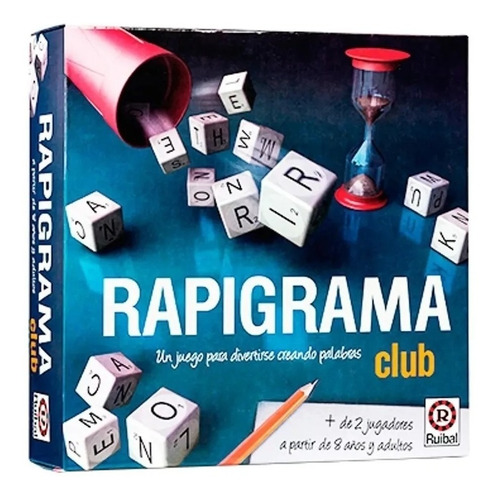 Juego Mesa Rapigrama Club Palabras Letras Dados Rubial Cuota