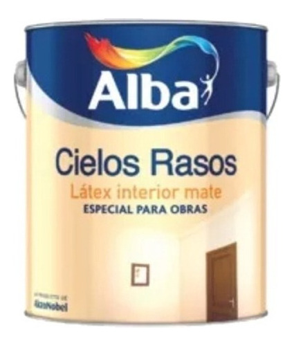 Cielos Rasos Alba Interior Mate 4 L Cubritivo Proteccion Mm