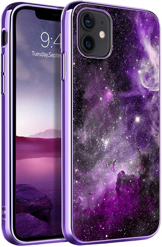 Funda Para iPhone 12 Mini 5.4 Tpu Galaxia Glow In The Dark