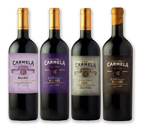 Vino Carmela Durigutti Combo Mix X4 Unidades