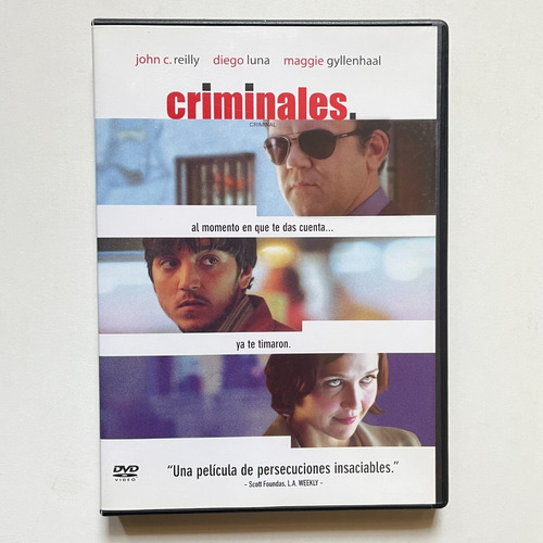 Película Dvd Criminales Diego Luna Maggie Gyllenhaal