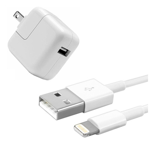 Cargador 12w+cable Usb/8 Pin 2m Para iPad Air 1 2 3 Mini Pro