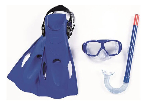 Kit Snorkel Máscara Nadadeiras Freestyle Cores Sort Bel Fix