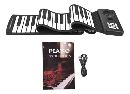 Piano Electrónico Con 88 Teclas De Silicona Para El Hogar, E