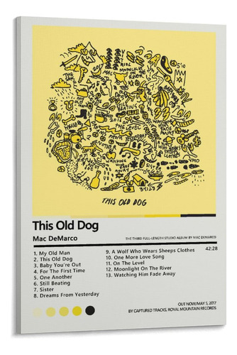 Marco Mac Demarco This Old Dog, Estilo Marco De 24 X 36 PuLG