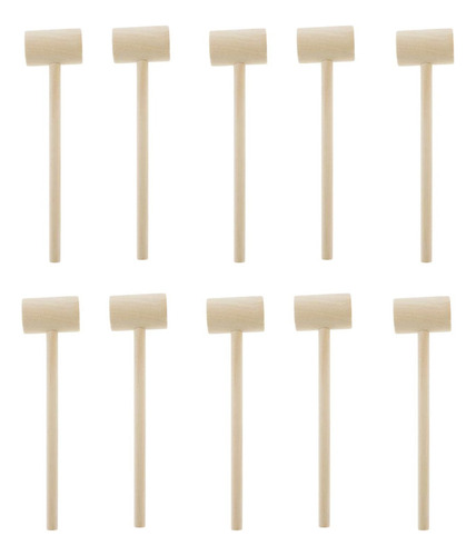 . 2 X 10x Pequeños Martillos De Madera Multiusos Langosta